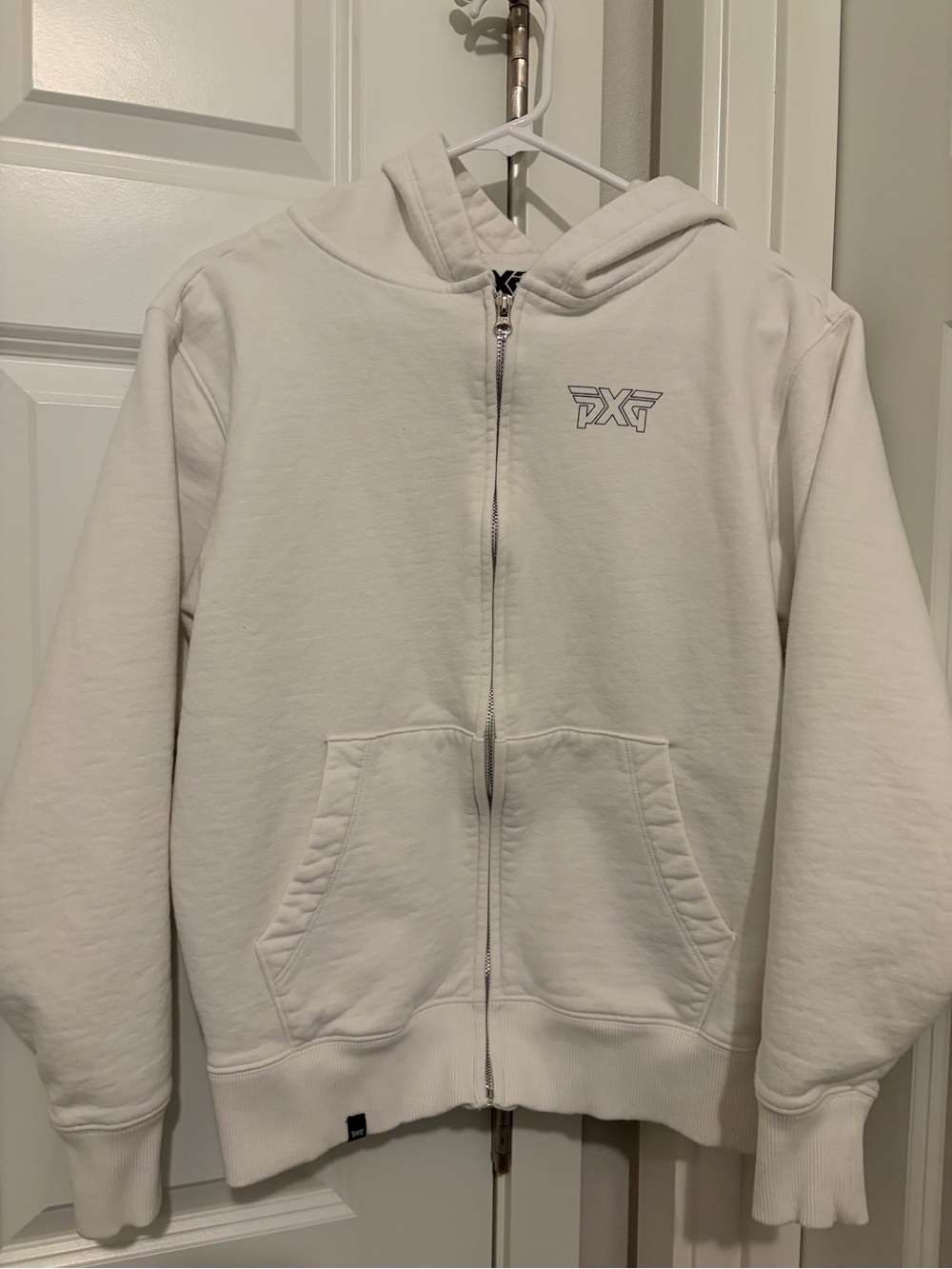PXG Kids White Full-Zip Hooded Jacket